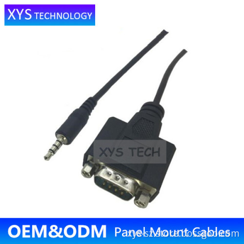 XYS TECH 3.5MM to RS232 Panel Mount Cable/